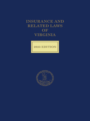 cover image of Insurance and Related Laws of Virginia